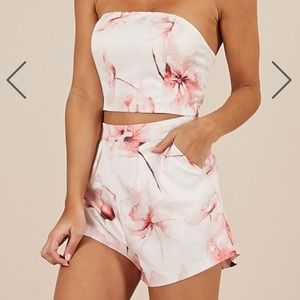 Showpo Two Piece Set in Pink Floral
